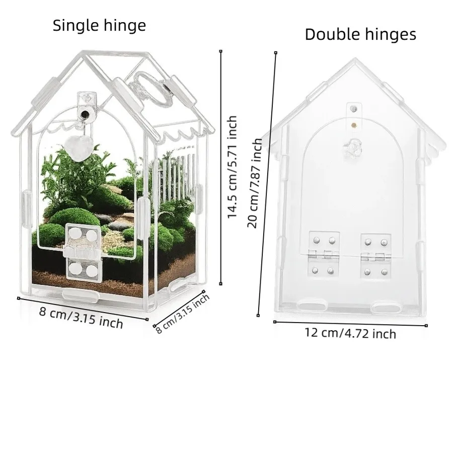 Dimensioned diagram of the TaranTerra House sling enclosure
